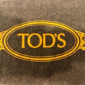 Tod's Brown Dust  Bag Shoes Bags Travel Yellow Oval Logo